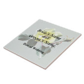 繊細な黄色のバラ タイル (側面)