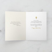 繊細な黄金の木正統の母の日のカード カード (内部)