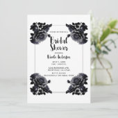 繊細な黒いバラ　ぼろぼろのシャワー 招待状 (スタンド正面)