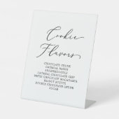 繊細な黒い書結婚道のクッキー味 台座サイン (正面)