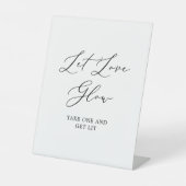 繊細な黒い書結婚道のラブグロー 台座サイン (正面)