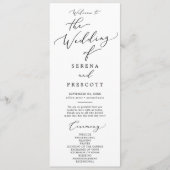 繊細な黒い書結婚道の計画 プログラム (正面)