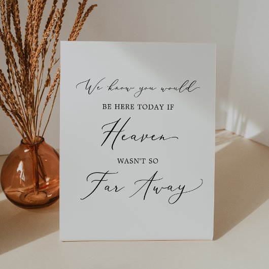 繊細な黒もし色の天国は今のところ遠くにない 台座サイン