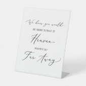 繊細な黒もし色の天国は今のところ遠くにない 台座サイン (正面)