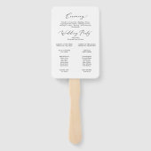 繊細な黒書婚披露宴 ハンドファン (裏面)