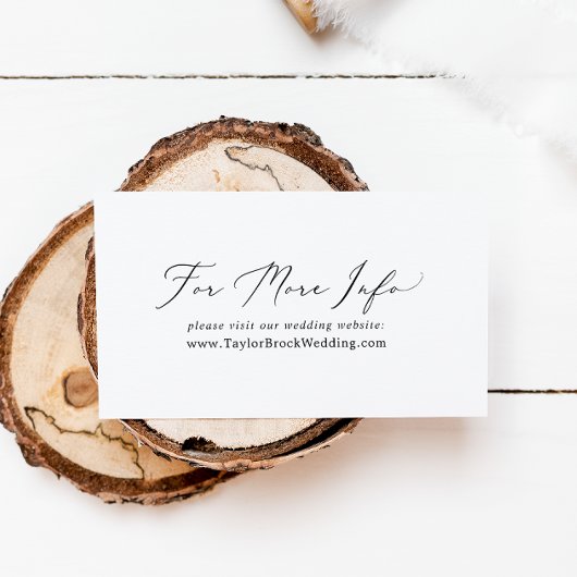 繊細な黒書道結婚のサイト エンクロージャーカード