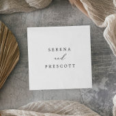 繊細な黒結婚書 スタンダードカクテルナプキン