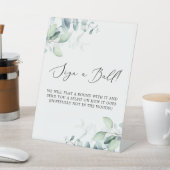 繊細な黒 |ユーカリがボールのサインをする 台座サイン (インサイチュ)