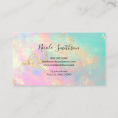 繊細なopalテクスチャロイヤリティカード 名刺 (裏面)