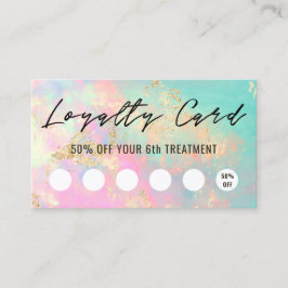 繊細なopalテクスチャロイヤリティカード 名刺