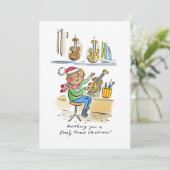 繊細に調整されたクリスマス 招待状 (スタンド正面)