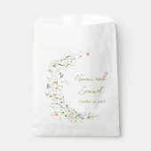 繊細エレガントな水彩野結婚花 フェイバーバッグ (正面)