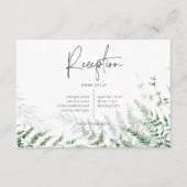 繊細エレガントな緑シダ披露宴 エンクロージャーカード (正面)