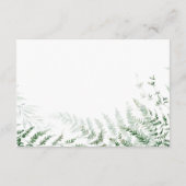 繊細エレガントな緑シダ披露宴 エンクロージャーカード (裏面)