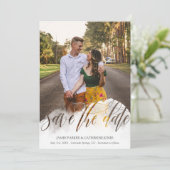 繊細オーバーレイ両面写真セーブザデート セーブザデート (スタンド正面)