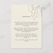 繊細モダンな柔らかい卵の殻フローラ エンクロージャーカード (正面)