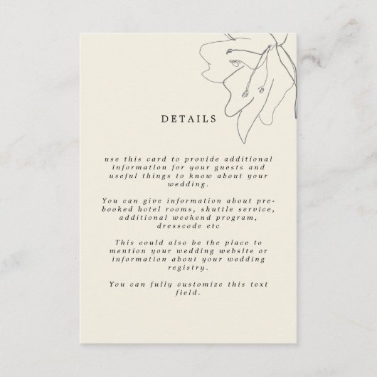 繊細モダンな柔らかい卵の殻フローラ エンクロージャーカード (正面)