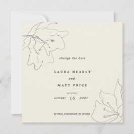 繊細モダンな柔らかい卵の殻フローラ 招待状