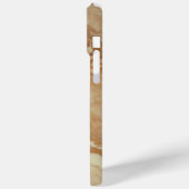 繊細素晴らしな茶色の大理石の質感 Case-Mate iPhoneケース (裏面 / 左)