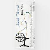 繊維の芸術家の技術ショーの旗 横断幕 (縦)