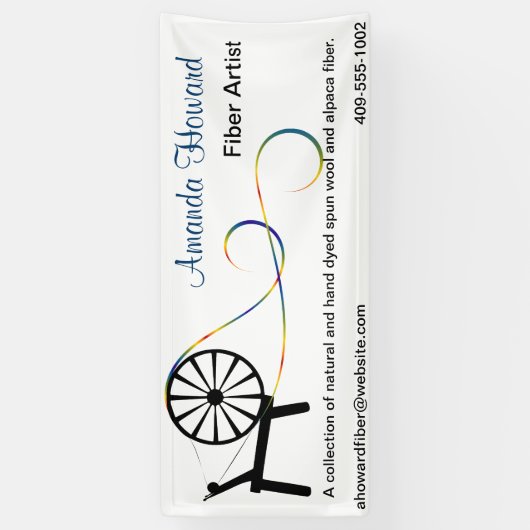 繊維の芸術家の技術ショーの旗 横断幕 (縦)