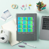 繊維は憩室炎を悪化させる 6X6 12 ステッカー シール (iPadカバー)