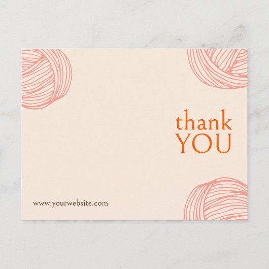 繊維アーティスト 現代の糸 サンクス ポストカード (裏面)