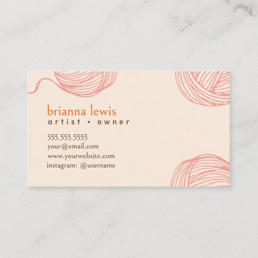 繊維アーティスモダンヤーンの名刺 名刺 (裏面)