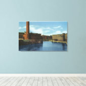 繊維工場の表示 キャンバスプリント (インサイチュ (ウッドフロア))