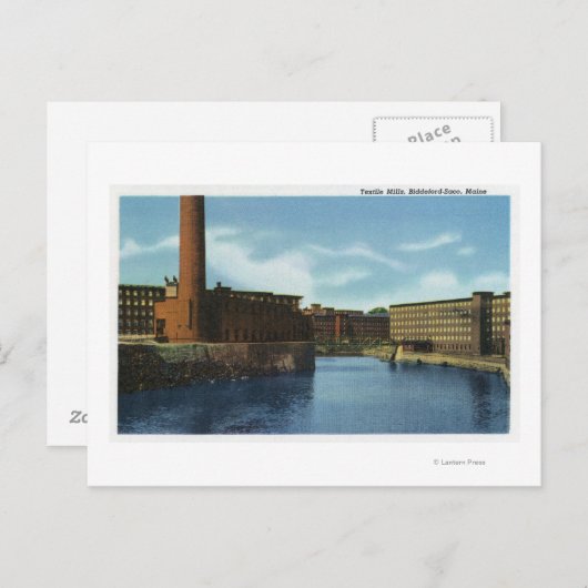 繊維工場の表示 ポストカード (正面/裏面)