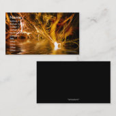 繊維状のファンタジーの名刺のテンプレート 名刺 (正面/裏面)