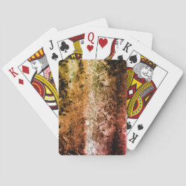 繊維風変わり質感、焼けた汚れ トランプ