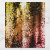 繊維風変わり質感、焼けた汚れ ワインラベル (シングルラベル)