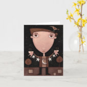 繊維-メッセージカード カード (黄色い花)