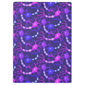 繋がったニューロン ネオンパープル クリップボード (裏面)