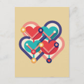 繋がったハート エンクロージャーカード (裏面)