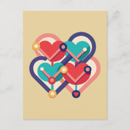 繋がったハート エンクロージャーカード