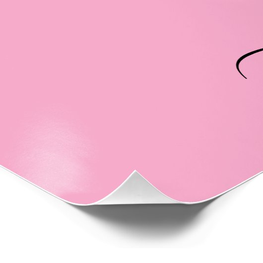 繋がれたハートのカスタムエレガントバレンタインデー ポスター (コーナー)