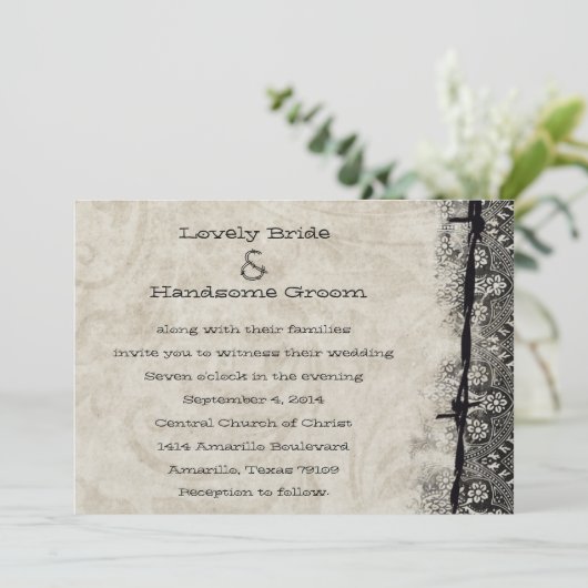 繋がれた故国の結婚式招待状を得ること 招待状 (スタンド正面)