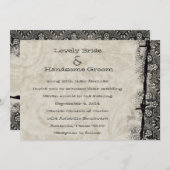 繋がれた故国の結婚式招待状を得ること 招待状 (正面/裏面)