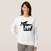 繋駕競走のデザインのワイシャツ Tシャツ (正面フル)