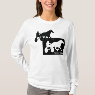 繋駕競走のデザインのワイシャツ Tシャツ
