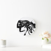 繋駕競走の馬 ラウンド壁時計 (ホーム)