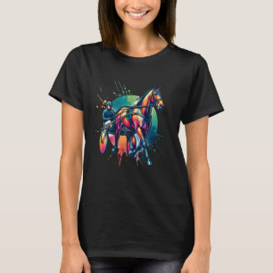 繋駕競走馬 - 競馬好きへのギフト、スタンダードブレッド Tシャツ