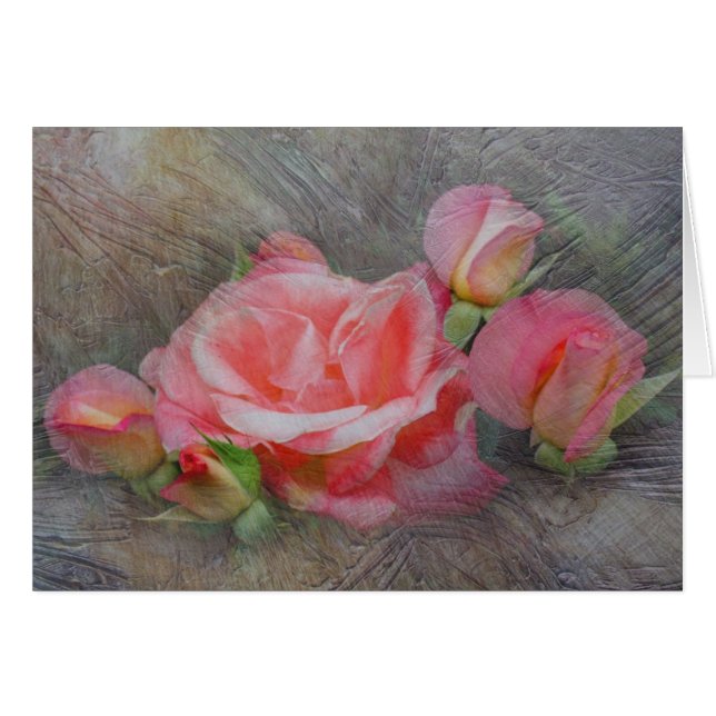 織られるばら色家族 (正面横)