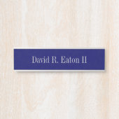 織られるぶら下がったな名札海軍 サインプレート (正面)