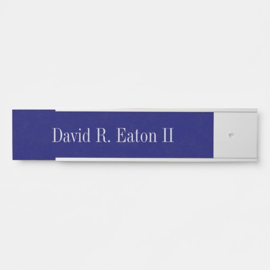 織られるぶら下がったな名札海軍 サインプレート (正面)