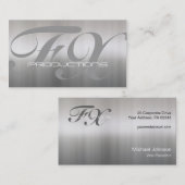 織られるブラシをかけられたアルミニウムステンレス鋼 名刺 (正面/裏面)