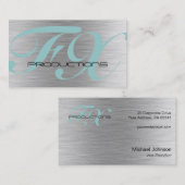 織られるブラシをかけられたアルミニウムステンレス鋼 名刺 (正面/裏面)