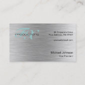 織られるブラシをかけられたアルミニウムステンレス鋼 名刺 (裏面)